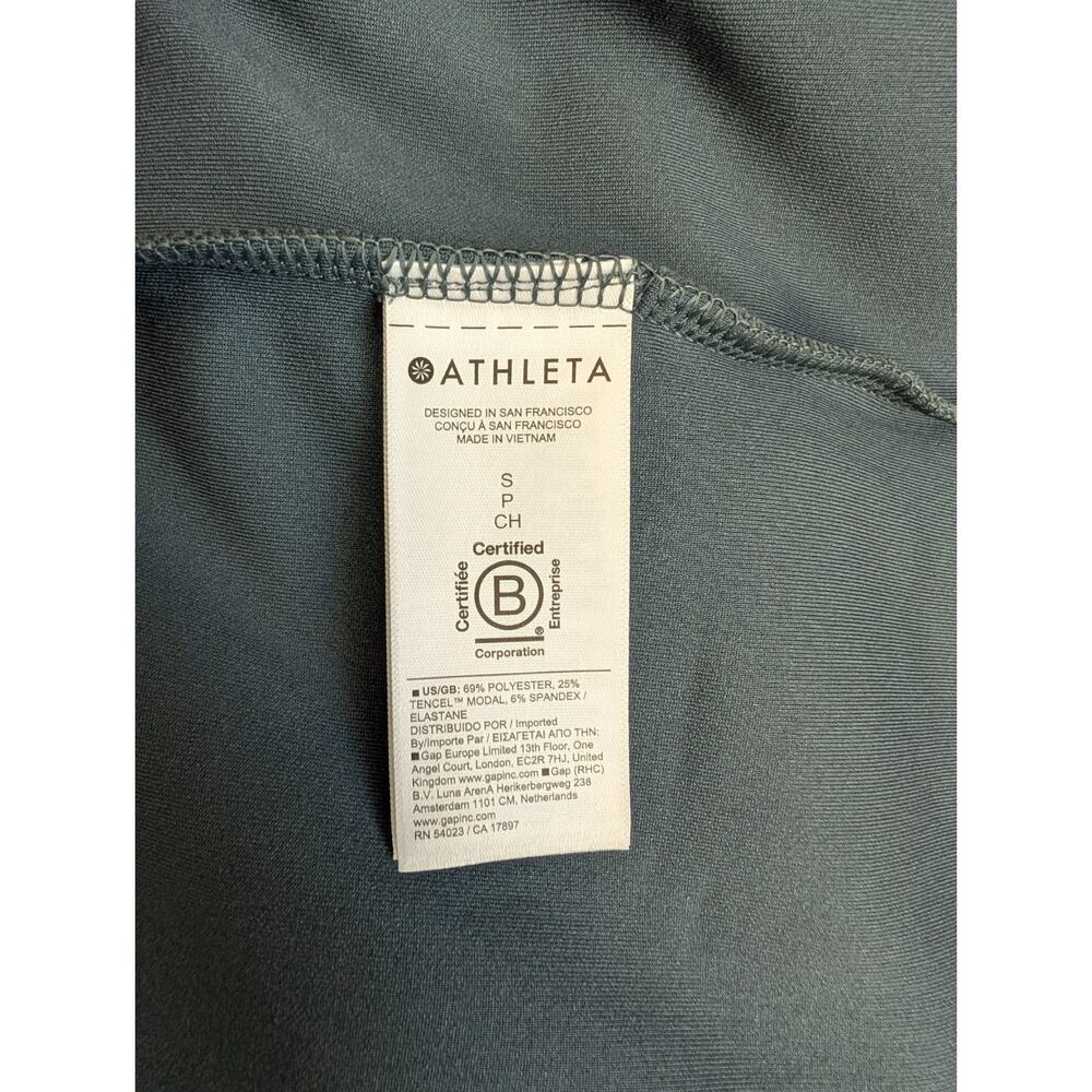 Athleta T Shirt Dress Womens Small Gray Oversized Seasoft Rib Short Sleeve NWT - Picture 4 of 5